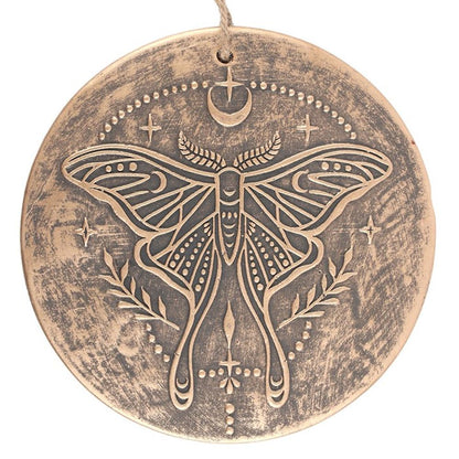 Luna Moth Terracotta Plaque