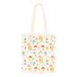 Funky Fungi Mushroom Print Polycotton Tote Bag